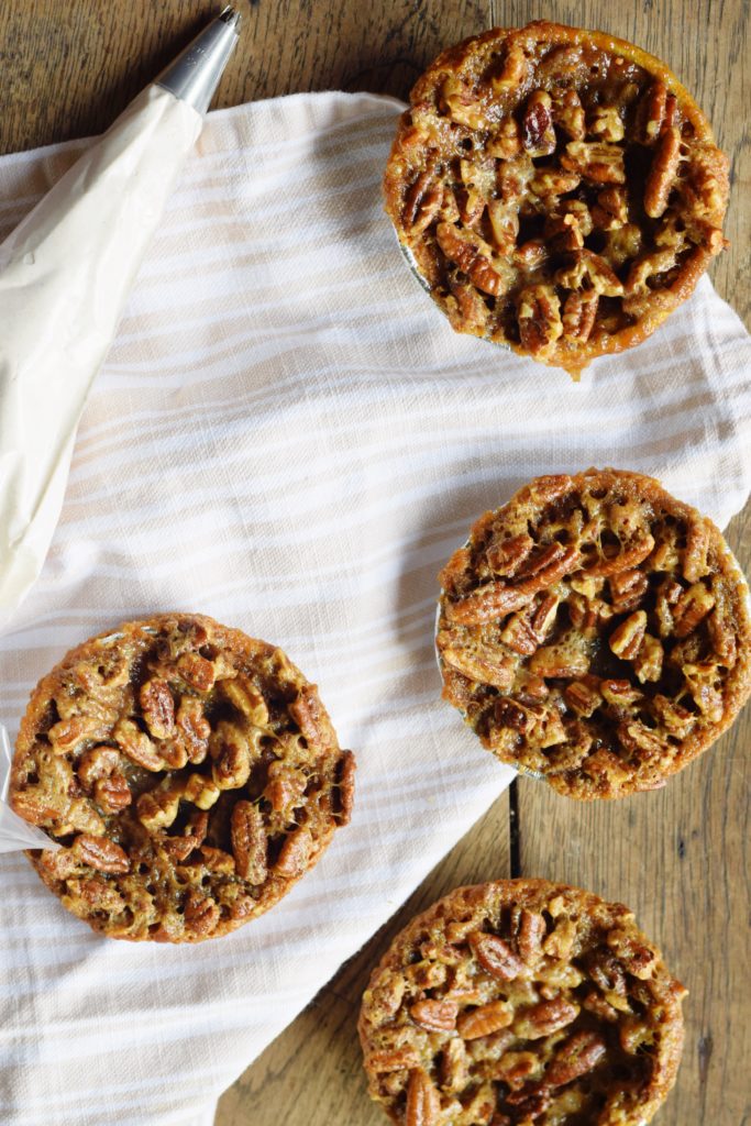 Need to serve a scrumptious dessert to a crowd, and you're worried about portion control and presentation? Mini Pecan Pies to the rescue! Topped with a homemade Pumpkin Spice Topping, this mini dessert recipe is sure to please at any gathering.