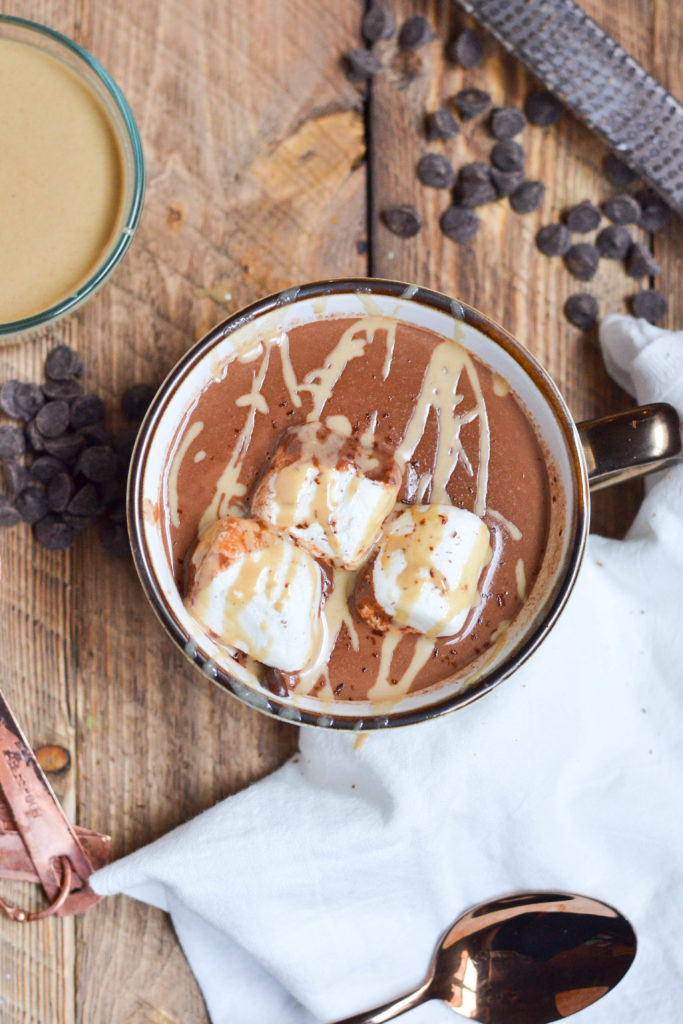 If you've never used tahini for anything other than hummus, you're in for a real treat with this Vegan Tahini Hot Chocolate recipe. Gluten free and dairy free, this is the perfect party drink for the winter holidays!