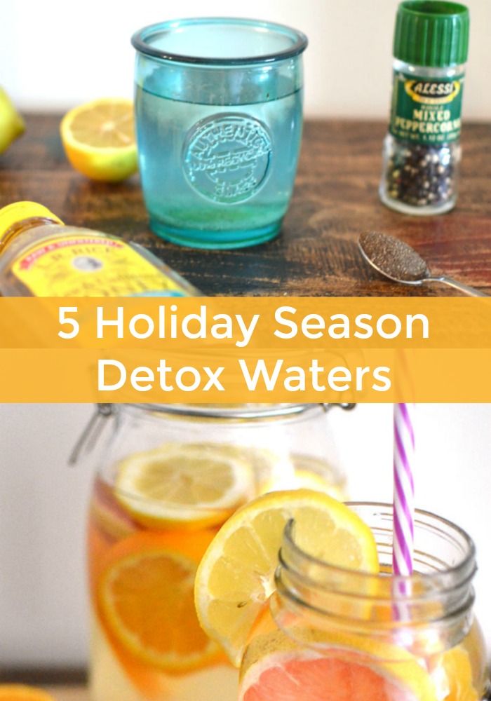 The holiday season does the body no favors! Balance out the fats and sugars of everyone's favorite holiday dishes with five detox waters full of healthy ingredients that will keep you feeling fresh and lively. Now, you can enjoy the holiday festivities without fear!