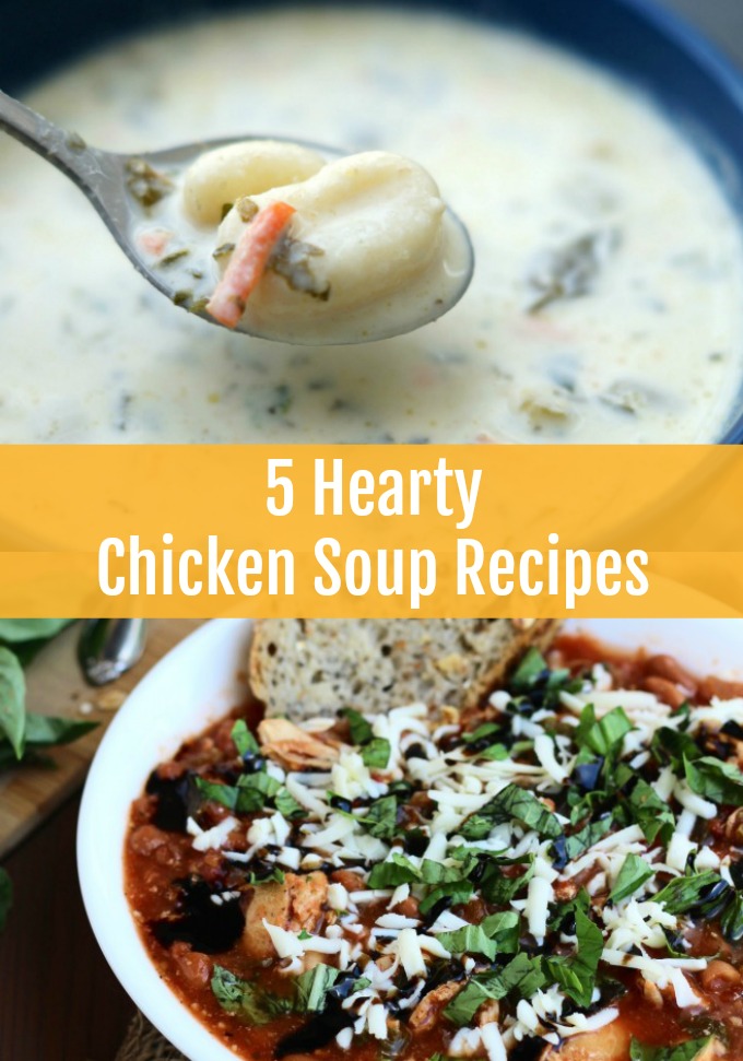 When there is a chill in the air, sometimes you just need to curl up with a big bowl of comfort food. These five Hearty Chicken Soup recipes are simple to make and satisfyingly delicious!