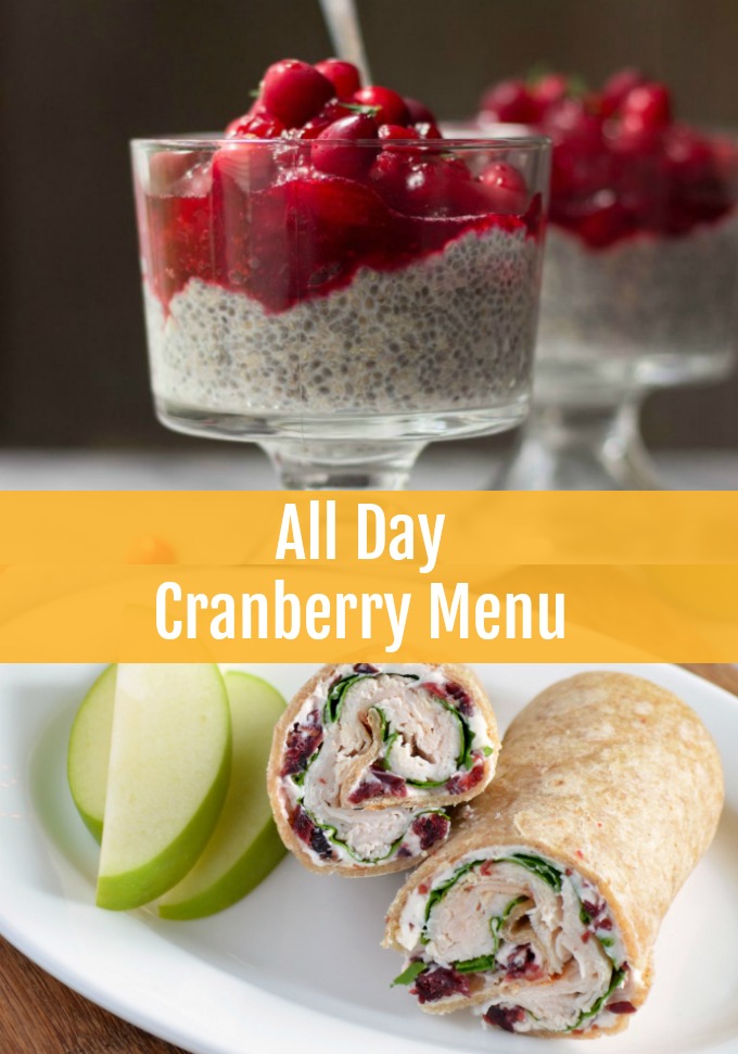 From breakfast to after-dinner dessert and cocktails, this All Day Cranberry Menu Extravaganza will help you embrace the flavors of the season all winter long.