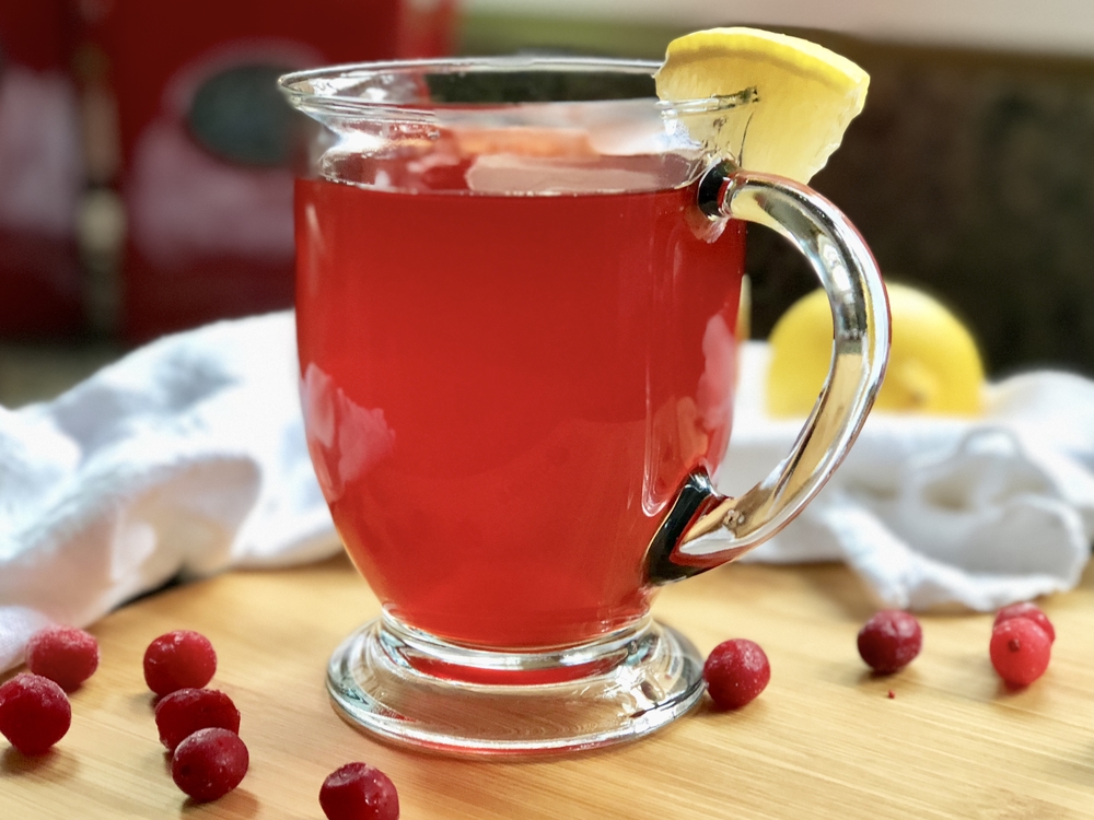 Detox Cranberry Lemon Ginger Tea Recipe - SoFabFood