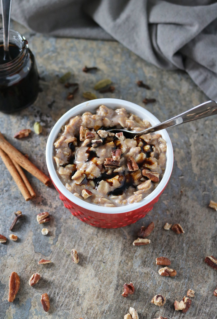 Keep the joy of the holidays alive all winter long when you make this Comforting Gingerbread Oatmeal. It's a better-for-you breakfast your whole family will enjoy!
