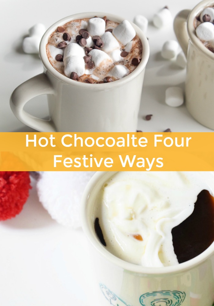 When you snuggle up by the fire with mugs full of holiday goodness, your winter will be just as sweet as these four Festive Hot Chocolate recipes!