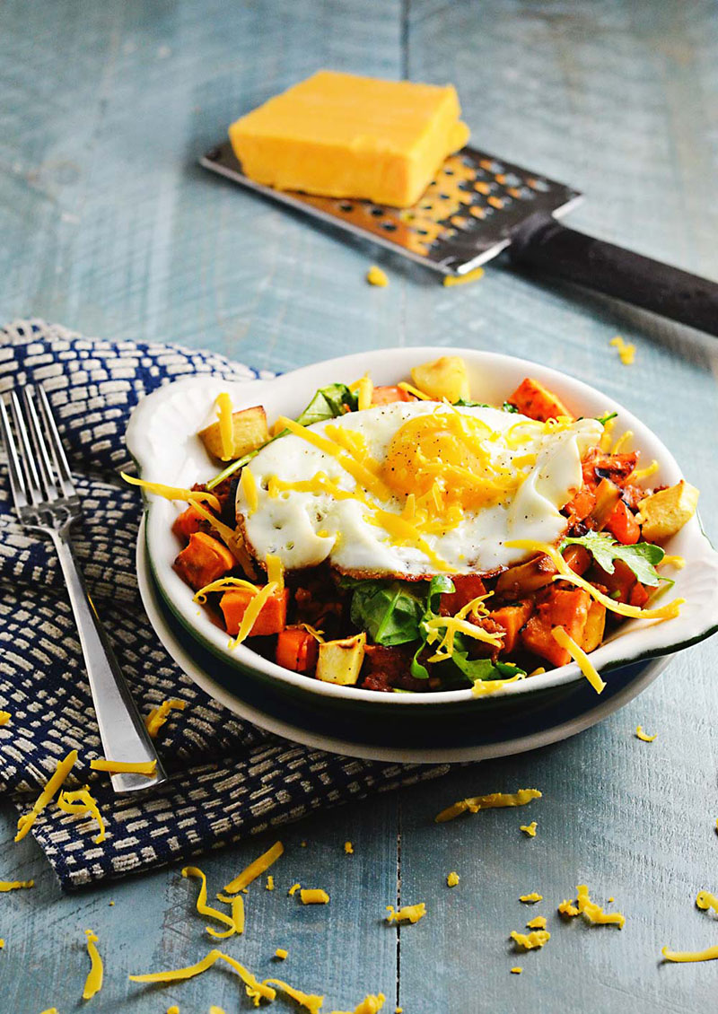 When the weather outside is frightful, this Egg + Sausage Root Vegetable Hash will make your winter mornings delightful. Here's to many warm, wonderful winter mornings full of delicious breakfasts.