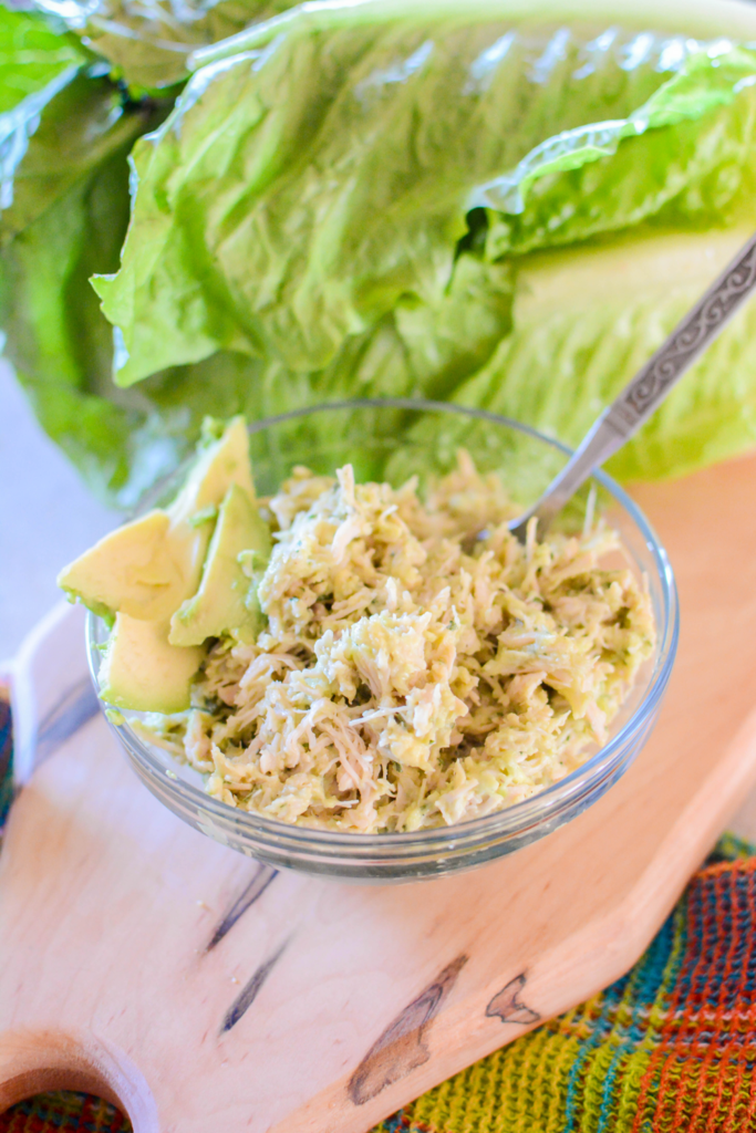 In a rut with your lunchtime routine, but don't have a lot of time? This simple recipe for Avocado Chicken Salad is the healthier classic you've been craving. Just seven on-hand ingredients and moments to prepare, your light lunch is served!