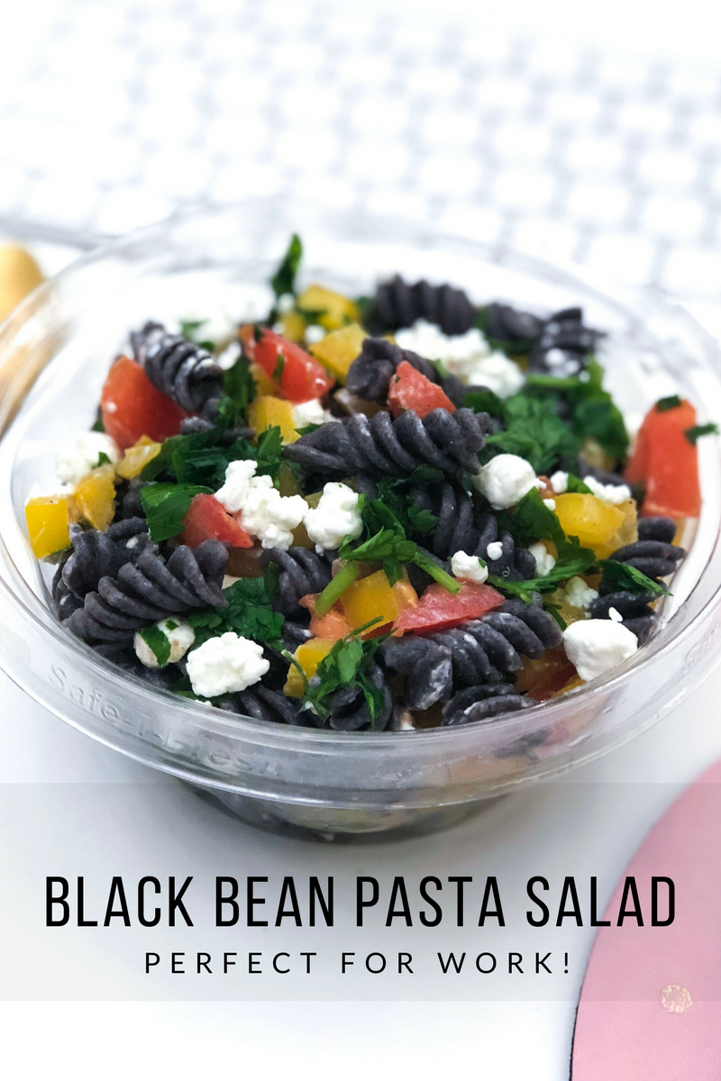 Be the envy of the office when you enjoy this delicious and colorful Black Bean Pasta Salad for lunch! This is a healthy mid-day option that packs a nutritious punch, is simple to make, and it's perfect for weekly meal prep since it can last for days in the fridge!