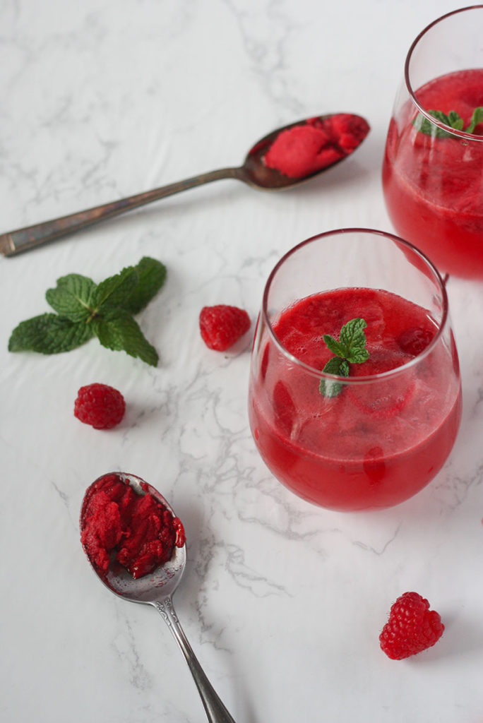 Celebrate all of the important people in your life with this beautiful, light, and refreshing Raspberry Sorbet Champagne Punch. The perfect signature punch for Valentine's Day, date night, or any time the party calls for a little bubbly!