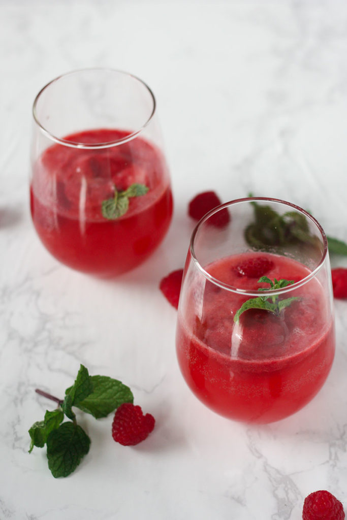 Celebrate all of the important people in your life with this beautiful, light, and refreshing Raspberry Sorbet Champagne Punch. The perfect signature punch for Valentine's Day, date night, or any time the party calls for a little bubbly!