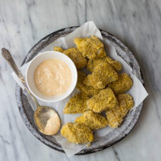 With just 5 ingredients and one pan, you can have these Baked Catfish Nuggets ready for your weeknight dinner. This 20-minute meal is a real time saver and crowd pleaser when you serve it up with a Spicy Remoulade for dipping!
