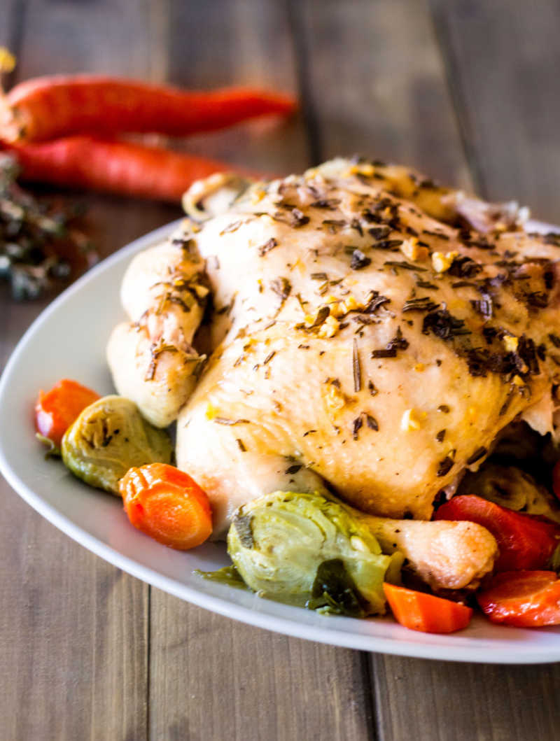 This easy Instant Pot Whole Roasted Chicken recipe combines the best of both worlds. Make this 30-minute meal as a weeknight dinner, then use the leftovers in your weekly meal prep. Save time and money with this budget-friendly meal!