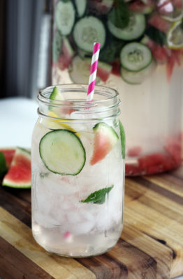 If glowing skin is what you desire, you'll love this nutrient-rich Fresh Mint Cucumber Melon Detox Water! Easy to make and even easier to sip, you'll love the way this detox drink makes you feel inside and out!
