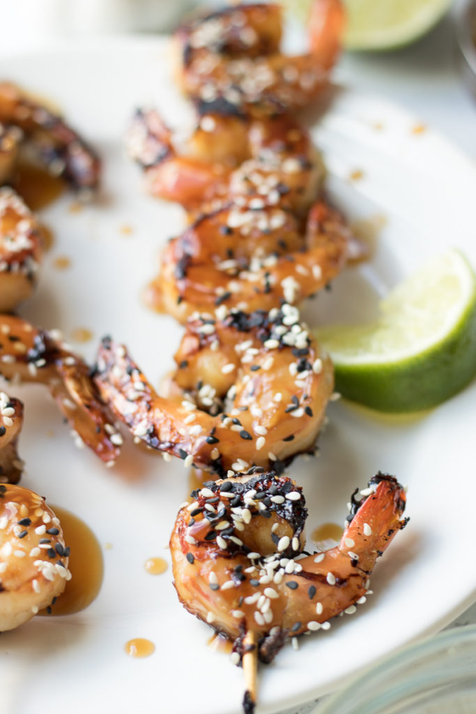 Grilled Teriyaki Sesame Shrimp: Appetizer or Meal Over Rice