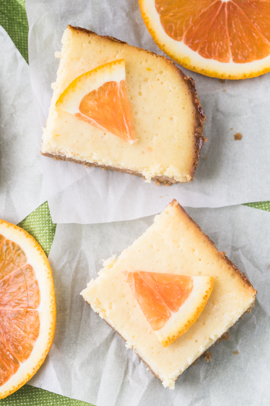 Impress family and friends with this easy dessert recipe. Only one bowl and a handful of ingredients makes this recipe for 6-Ingredient Orange Cheesecake Bars a winner every time. Cheat day just got a fresh citrus makeover!