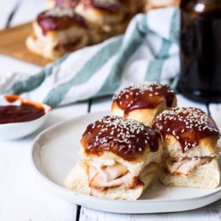 You need this simple recipe for BBQ Chicken Sliders for all of your summer outdoor entertaining. This 5-ingredient appetizer is a huge hit at parties and it's the perfect cheap kid-friendly meal that's great as a weeknight dinner in just 20 minutes.