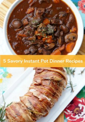 Put traditional meal-prep to the test with these 5 Savory Instant Pot Dinner Recipes. Sure to please the whole family, these quick fixes are as easy as they are delicious!