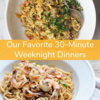 When it comes to weeknights, don't stress about putting healthy comfort food on the table. These five healthier 30-Minute Weeknight Meals are the way to go. Inspired by international cuisine, these simple recipes are sure to please!