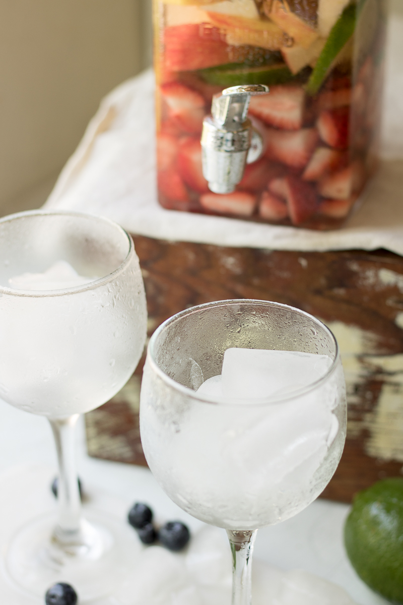 This Rosé Sangria recipe is a light and fruity summer cocktail that's perfect for using those fresh farmers market finds. Serve this refreshing drink for Sunday brunch or outdoor entertaining and you're sure to impress guests!