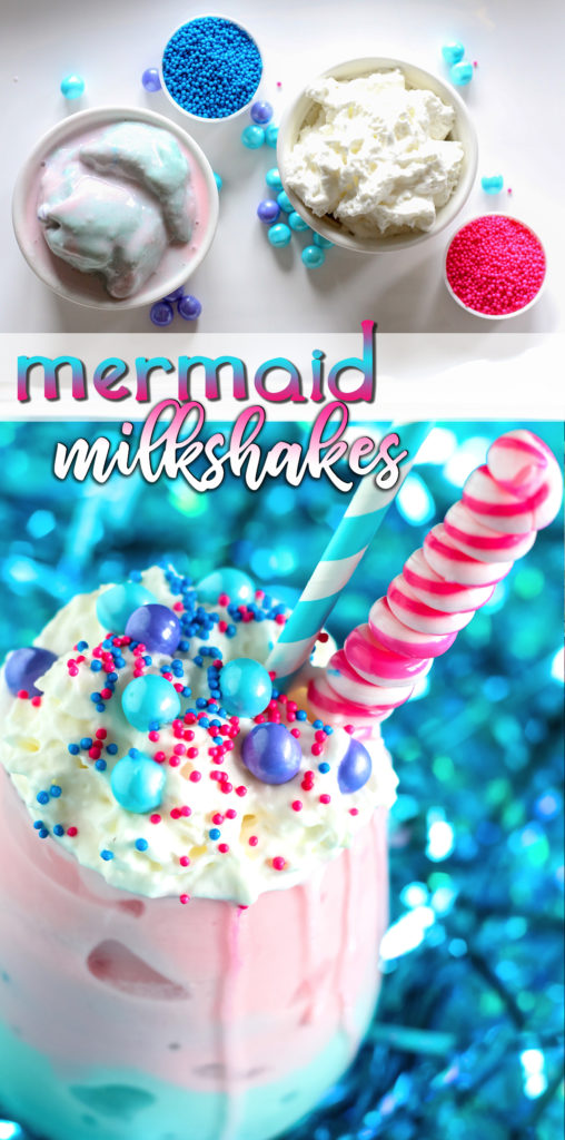 Host a magical summer celebration with these 5-Ingredient Mermaid Milkshakes. Bound to make waves at your next summer party, this cool, kid-friendly dessert isn't just eye candy, it tastes like a dream too!