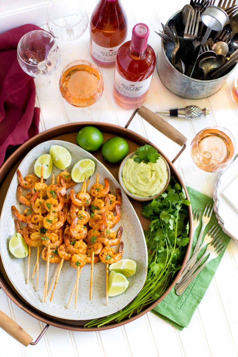 Cilantro Lime Grilled Shrimp Skewers are perfect if you're entertaining guests or just need a quick weeknight dinner. A 30-minute meal that needs to be on regular rotation during outdoor grilling season!