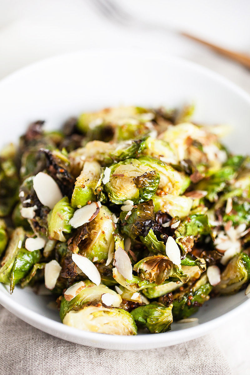 If you're looking for a healthy side dish for your weeknight dinner that's ready in a snap, these Honey Mustard Roasted Brussels Sprouts are for you. A simple, budget-friendly side dish that's ready in about 20 minutes made with simple ingredients you have on hand.