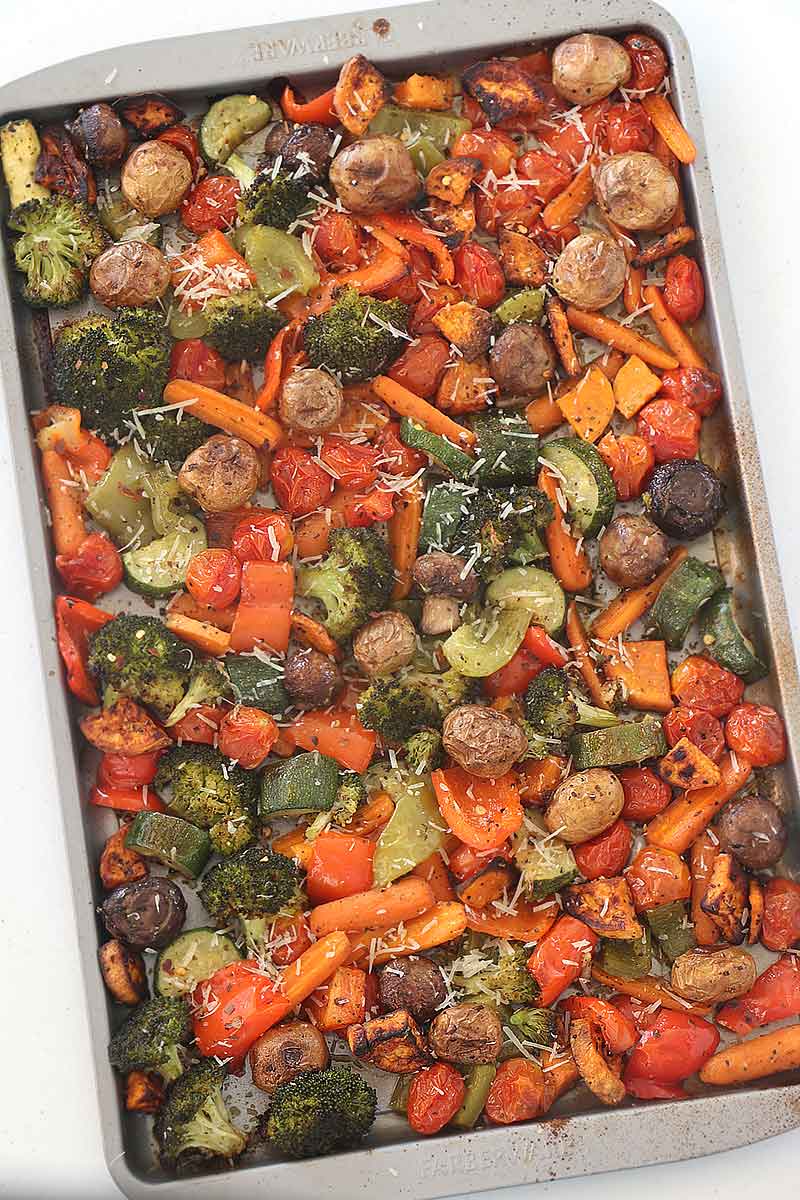 Whether you're entertaining friends or planning a family weeknight dinner, this simple recipe for Italian Roasted Mixed vegetables needs to be on the menu. It's the perfect healthy side dish to pair with chicken, pork, fish, or beef.
