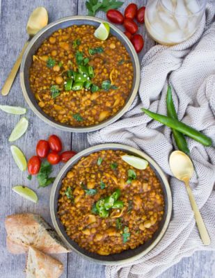 Moroccan Harira Chickpea Lentil Soup is simple international cuisine that will impress dinner guests. This cheap healthy meal is vegetarian comfort food at its finest.