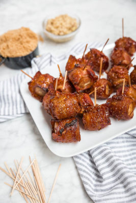 Bacon-Wrapped Chicken Sausage Bites: A 5-Ingredient Appetizer