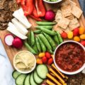 Whether you're hosting a tailgating party or happy hour at home, this simple Instagram-Worthy Crudité Platter is sure to impress. An easy and affordable appetizer perfect for all of your entertaining needs.