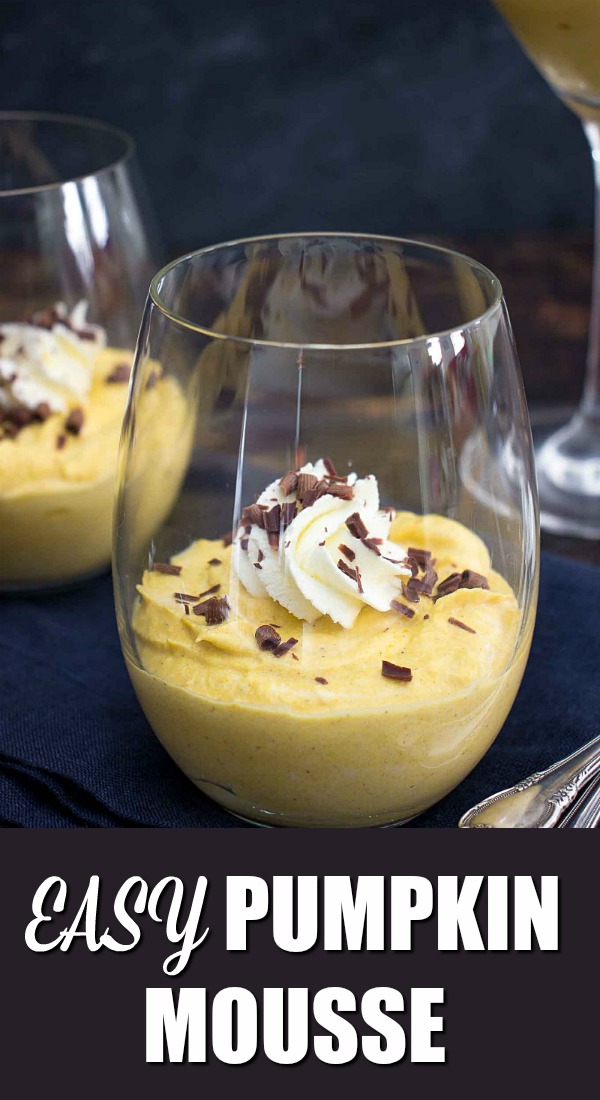 This No-Bake Pumpkin Spice Mousse is a 15-minute dessert that's perfect for fall entertaining. A simple no-bake dessert that harnesses your favorite fall flavors! Add a splash of rum and top with dark chocolate shavings for a crowd pleaser.