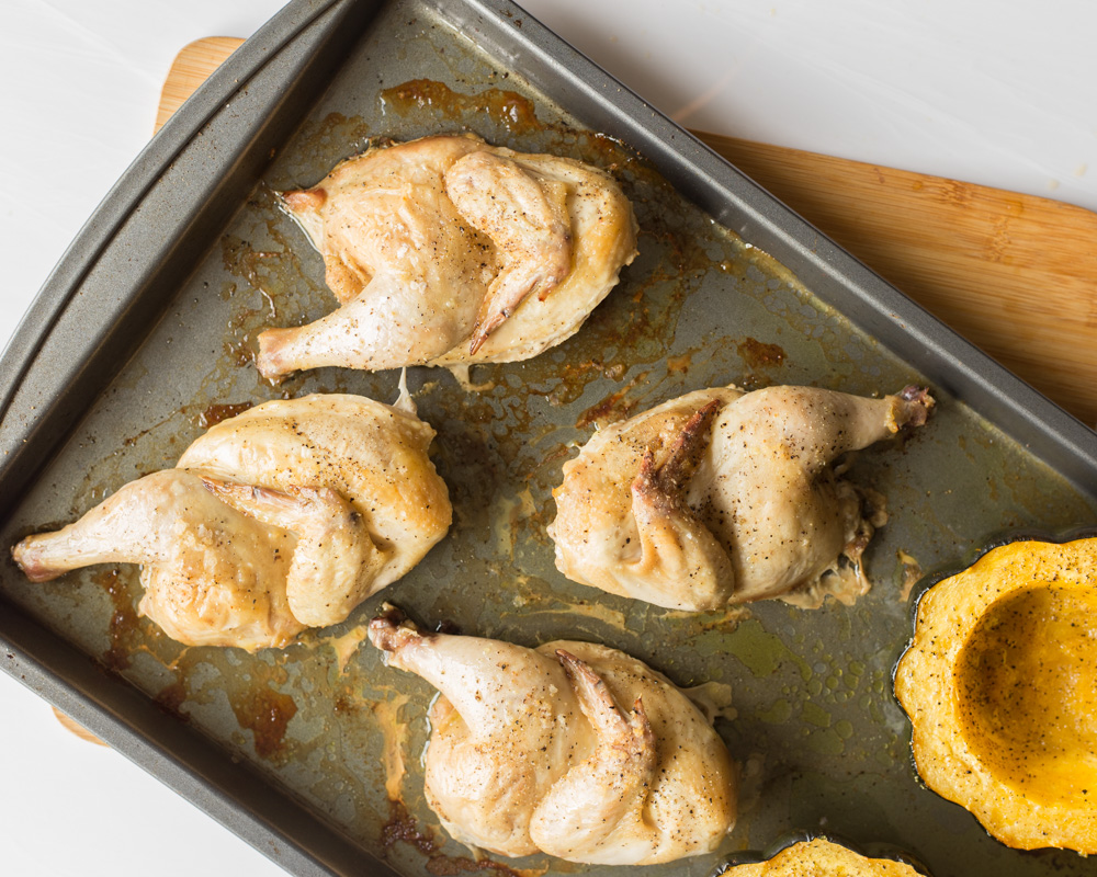 Elegant Apple Cider Brined Cornish Hens with hints of honey, rosemary, and citrus are the perfect entrée for your holiday menu when you're cooking for two. An intimate dinner full of fall flavors that's portion controlled for a two-person meal!