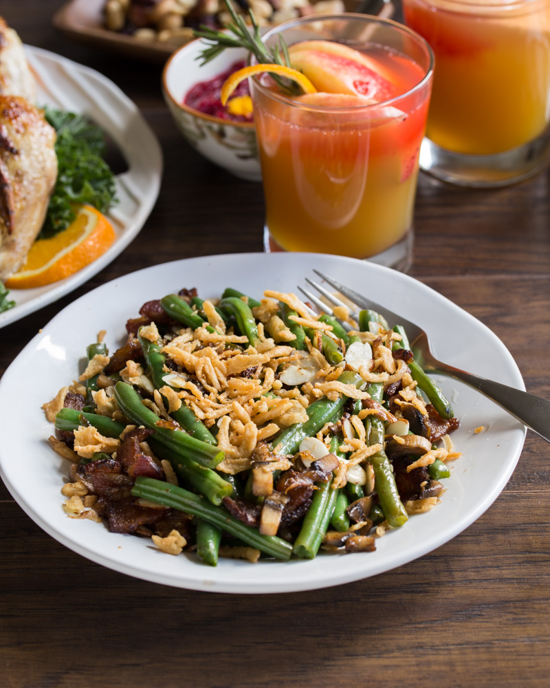 Cooking for two this holiday season? Ditch the tired old green bean casserole from your holiday menu and add this Bacon Mushroom Green Bean Salad instead. Use fresh ingredients for easy portion control when making two-person meals!