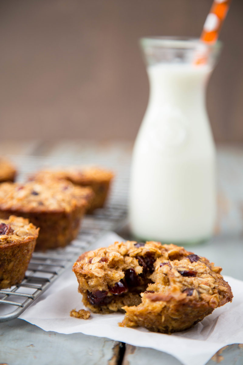 Cranberry Orange Baked Oatmeal Cups are a make-ahead breakfast ideal for busy mornings, Sunday brunch, or holiday breakfast. Make when you have time, freeze, and reheat this single-serve breakfast when you're ready to serve.