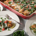 Weekly meal prep makes these Healthier Chicken Enchiladas a 30-minute meal perfect for a weeknight dinner or entertaining guests. A lightened up comfort food with healthy ingredient swaps.