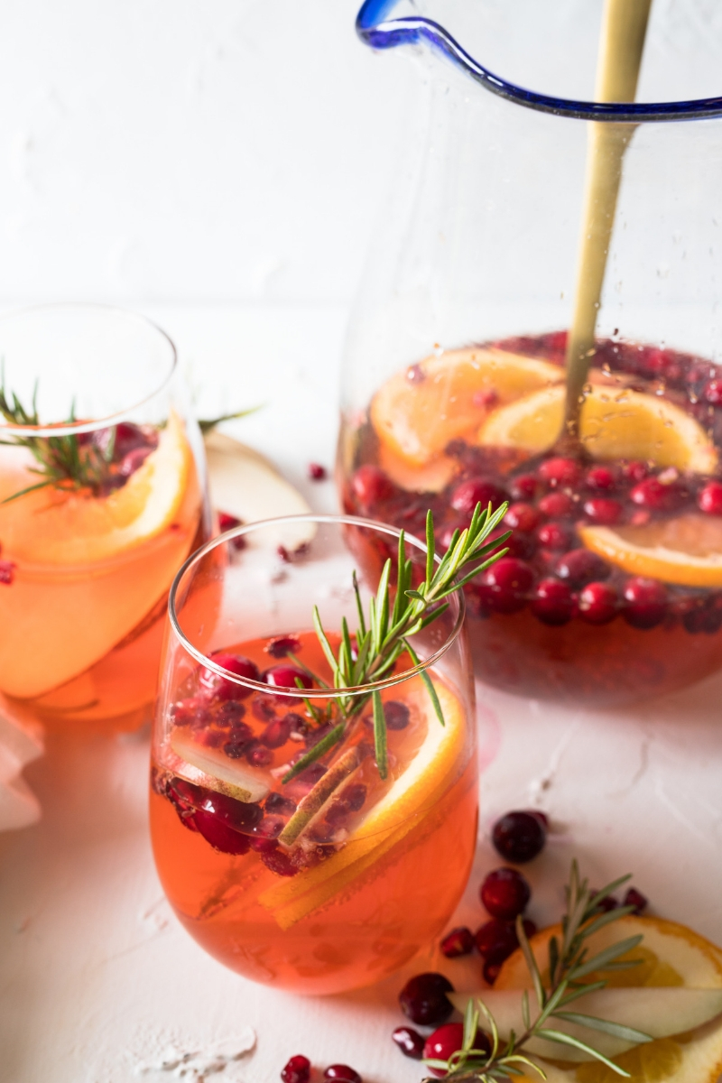 Cranberry Aperol Spritz Christmas Punch
