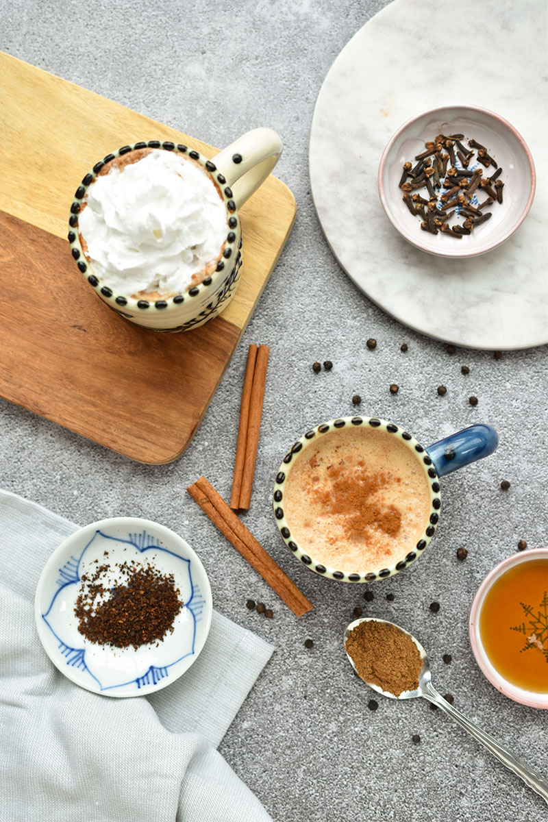 This Dairy-Free Chai Latte is a healthy alternative to your favorite expensive coffeehouse drink. This simple budget-friendly Chai Tea Latte is beautifully spiced with the right amount of sweetness. It's refined sugar free and the perfect vegan chai tea to enjoy at home!