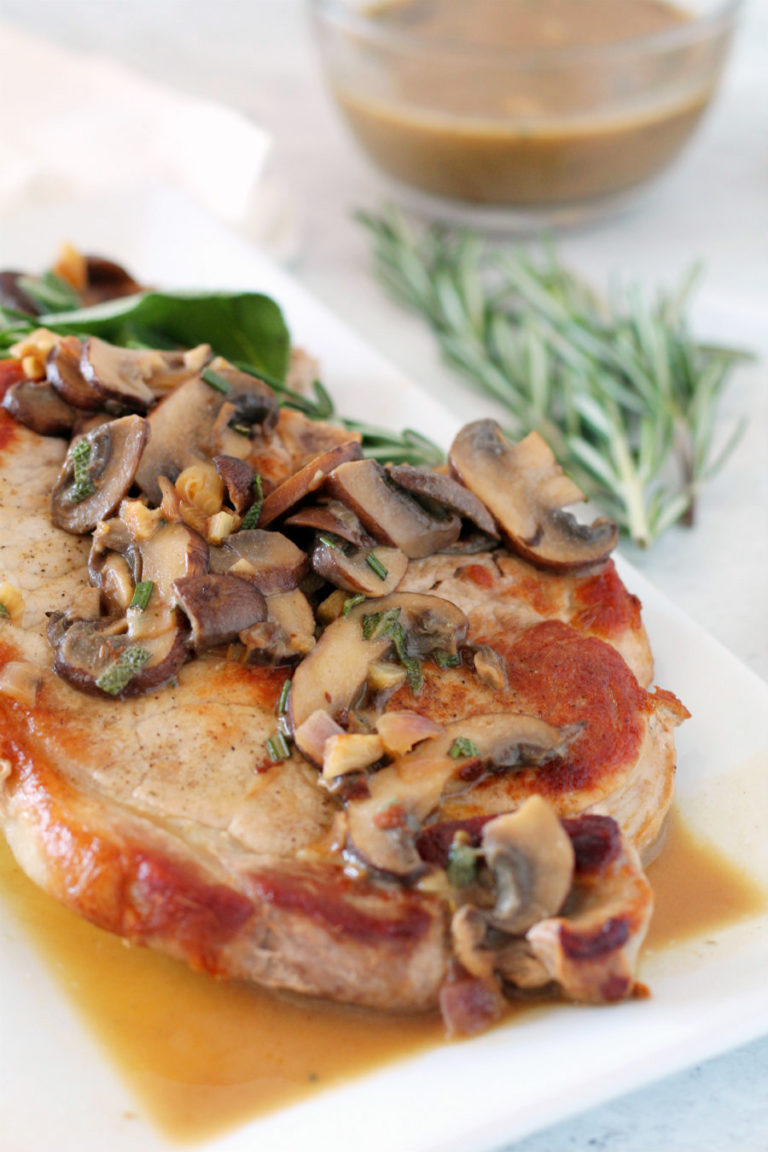 Dijon Mustard Sauce Pork Chops for 2 Perfect for Date Night