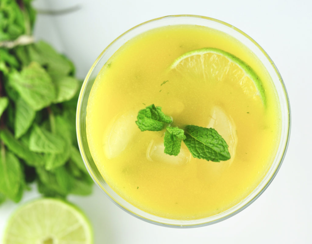 The unique flavor combination in this Tropical Mango Mojito Mocktail is addictive. Mango, mint, and lime juice star in this virgin mojito that's perfect for summer entertaining. Add a little rum for an adults-only summer cocktail.