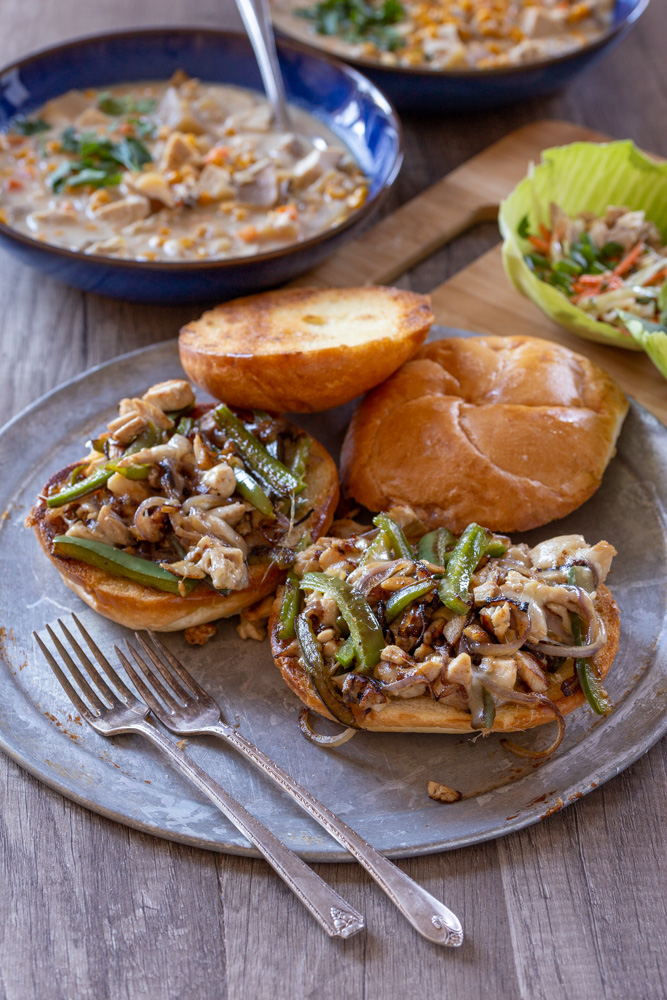 This Rotisserie Chicken Meal Plan makes meal prep dinners for two a breeze. Easily turn one store-bought rotisserie chicken into three separate two-person dinners. It's a budget-friendly and delicious way to deliver cheap healthy meals all week!