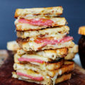 Grilled cheese is a classic lunch favorite of many kids, but it can easily be elevated into a gourmet sandwich for adults. This White Cheddar Salami Fig Grilled Cheese is a deli-style meal ready in about 15 minutes!