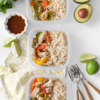 Make weekly meal prep a breeze with this simple Chicken Fajita Bowl recipe you can customize with your favorite toppings. In just 30 minutes, you can have healthy lunches ready for the whole week!