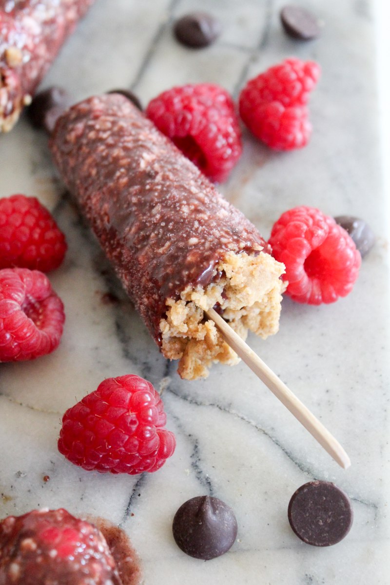There's no better summer treat than a no-bake dessert! These Chocolate Raspberry Cheesecake Popsicles are creamy, cool, and refreshing. Just like traditional cheesecake only cold and on a stick!