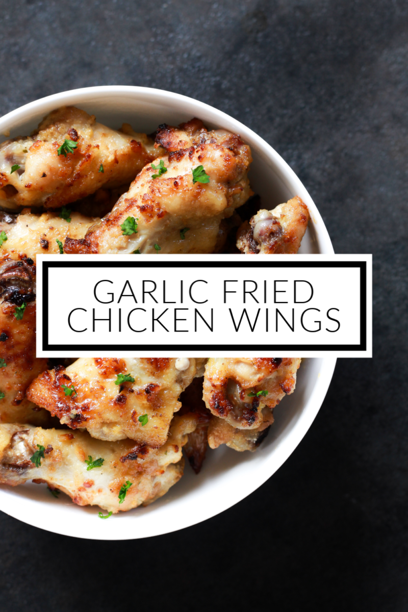 These Garlic Air Fryer Chicken Wings cook up incredibly crispy and juicy without deep frying! Serve as a weeknight meal or party appetizer with homemade garlic ranch dipping sauce. Ready in about 15 minutes!