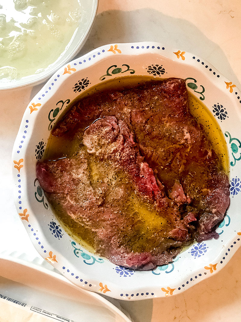 This Bistec Empanizado is a healthier twist on a classic Cuban dish. Cuban Breaded Steak much like traditional chicken fried steak is fried in oil. For this healthier classic, we use the air fryer method!