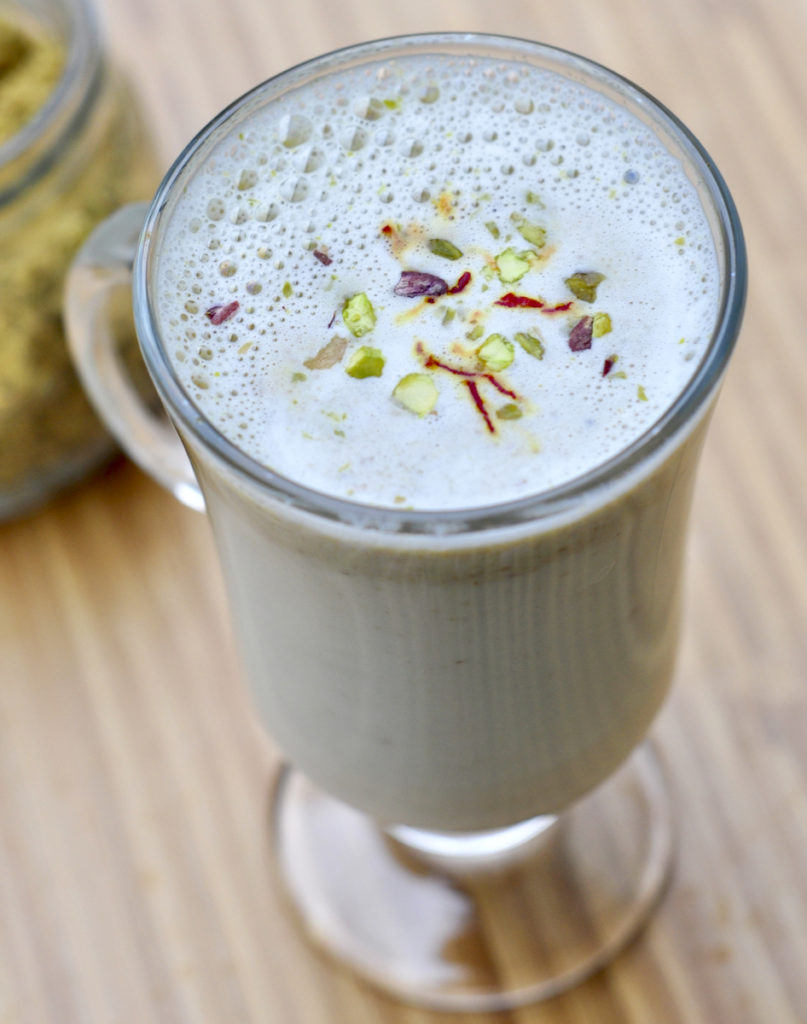This Cardamom Spiced Dry Fruits Milk is a healthy and delicious sleep aid. With the addition of saffron, this warm bedtime drink also helps fight cough and asthma symptoms. This classic Indian drink has been helping people get a good night's sleep for years!