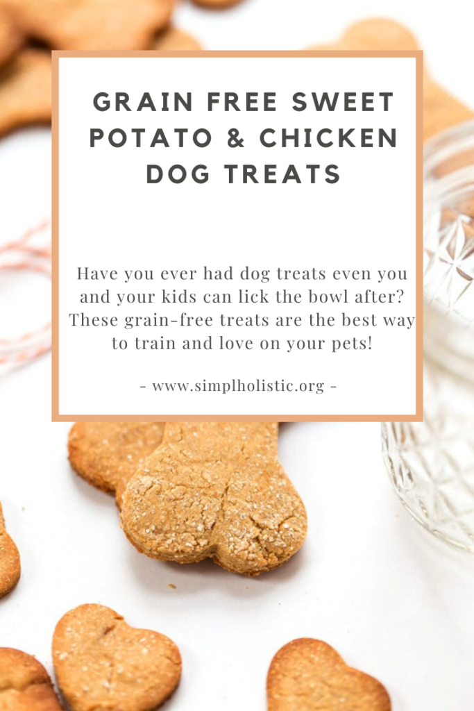 Made with 4 simple grain-free ingredients, this healthy homemade dog treat recipe is perfect for your furry friend. Packed with protein from chicken and eggs, these Grain-Free Sweet Potato Dog Treats are organic, raw, and epilepsy approved.